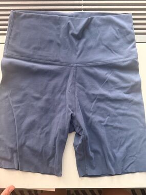 High-Waist Women’s Bike Shorts in Slate Blue